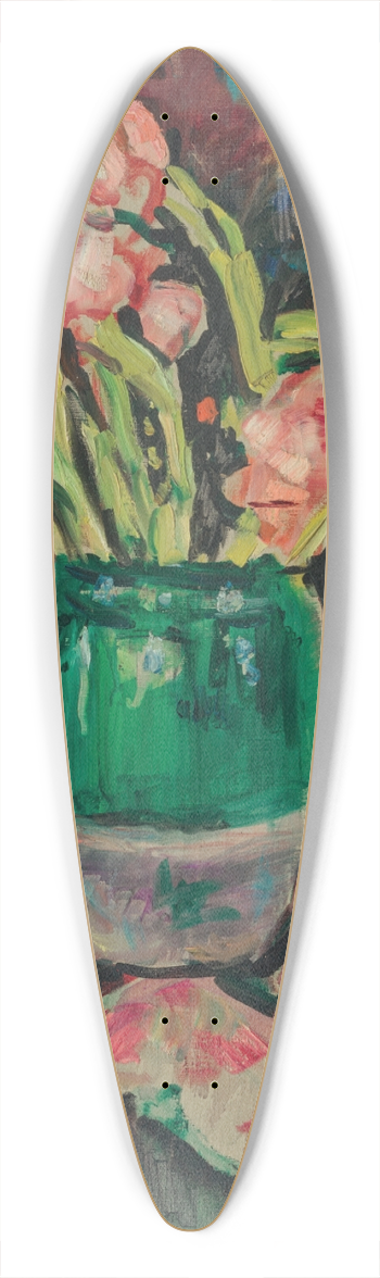 George Leslie Hunter - Gladioli in a green vase 39.3 inch art pintail longboard deck