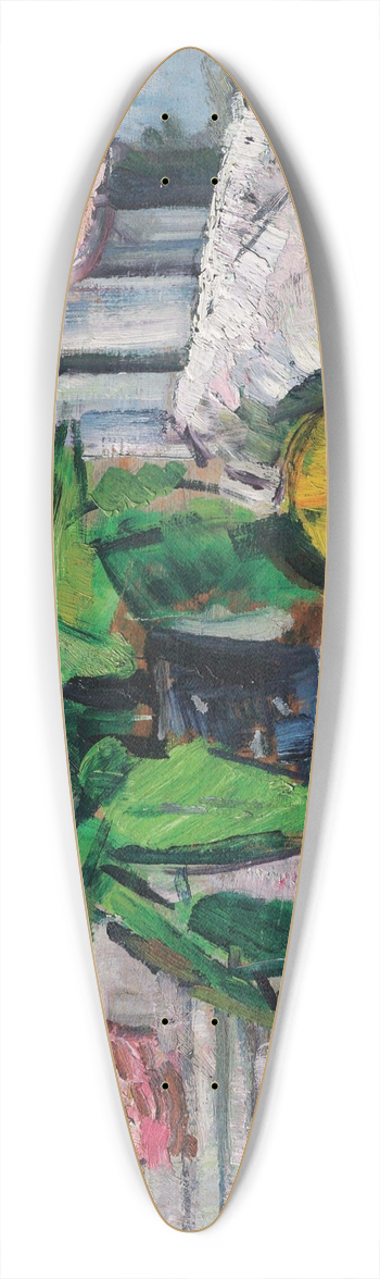 George Leslie Hunter - Tulips in a blue vase 39.3 inch art pintail longboard deck