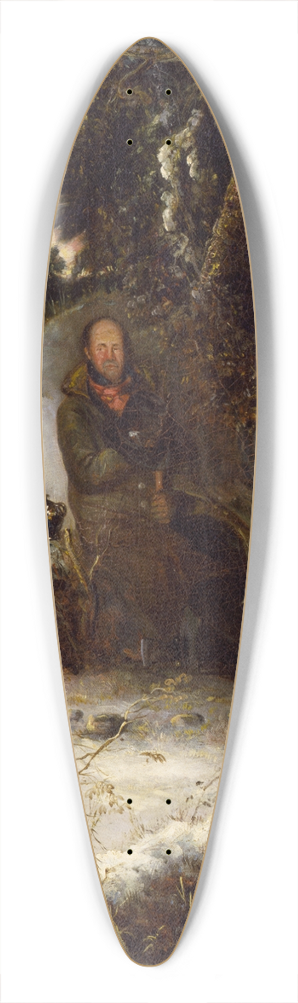 George Loring Brown - The Woodchopper 39.3 inch art pintail longboard deck