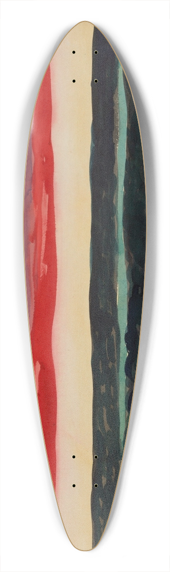 George Luks - EveningSplendor 39.3 inch art pintail longboard deck