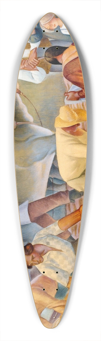 George Melvin Smith - There Was a Vision 39.3 inch art pintail longboard deck