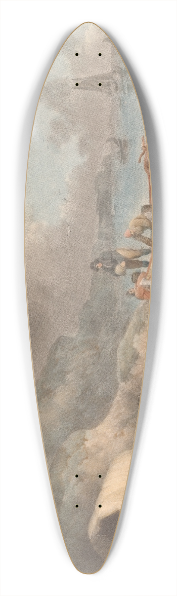 George Morland - Smugglers 39.3 inch art pintail longboard deck