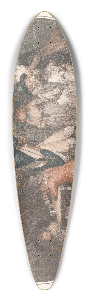 George Morland - St. James Park 39.3 inch art pintail longboard deck