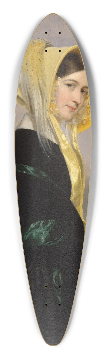 George Peter Alexander Healy - Euphemia White Van Rensselaer 39.3 inch art pintail longboard deck