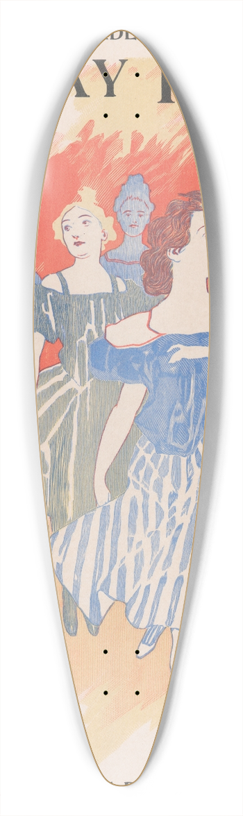 George Reiter Brill - Advertisement for Philadelphia Sunday Press, May 10, 1896 39.3 inch art pintail longboard deck
