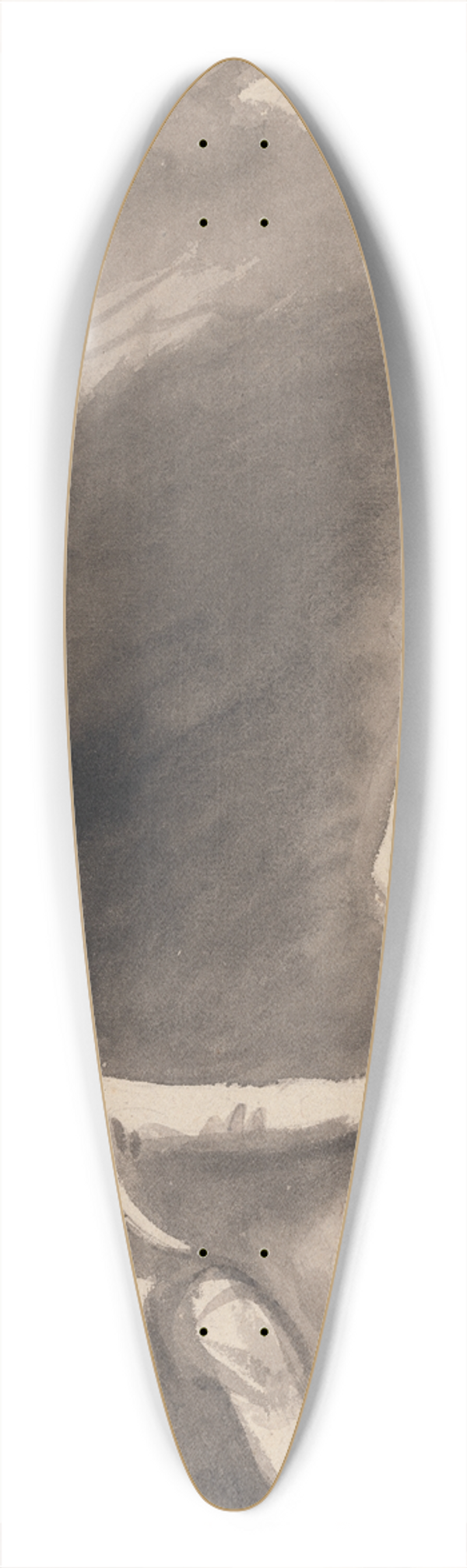 George Romney - Boy Seated beneath a Rock 39.3 inch art pintail longboard deck