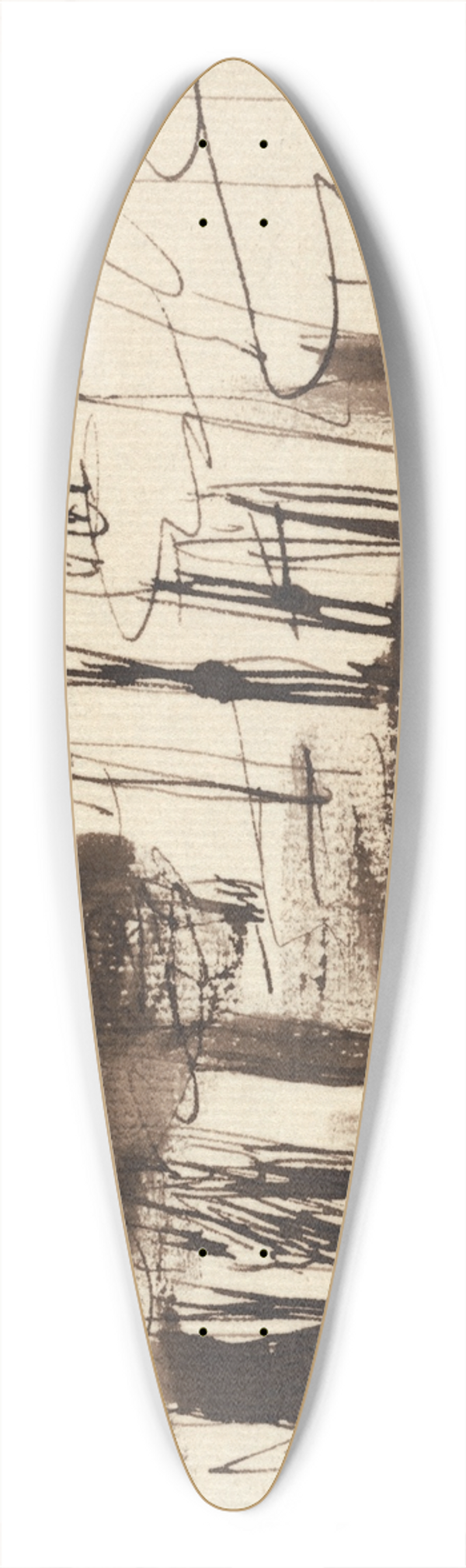 George Romney - Eartham Wood 39.3 inch art pintail longboard deck