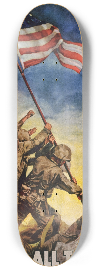 Cecil Beall - 7th war loan. Nowall together 8.25 inch art skate deck