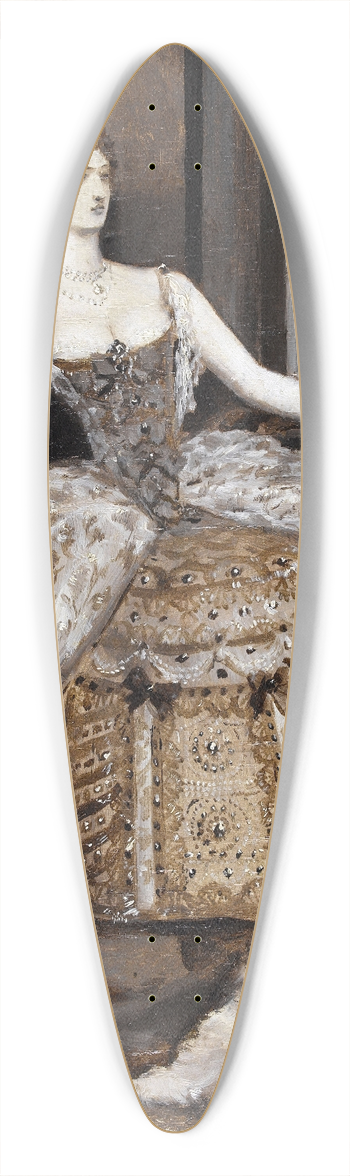 Georges Antoine Rochegrosse - La Duchesse Josiane 39.3 inch art pintail longboard deck
