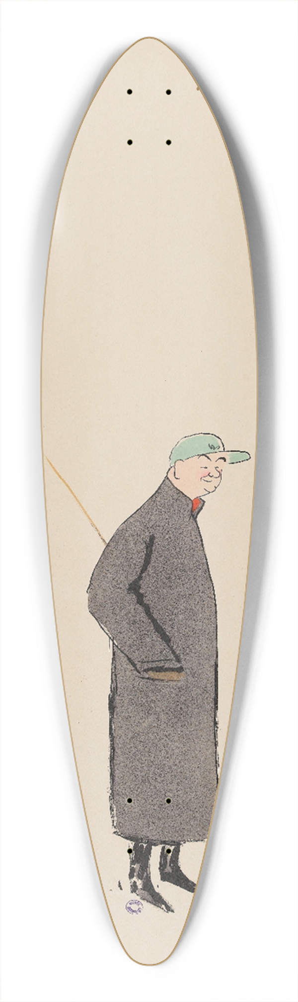 Georges Goursat (Sem) - Album le Turf 39.3 inch art pintail longboard deck