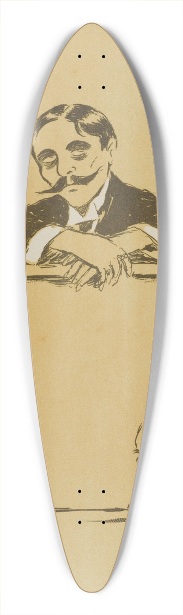 Georges Goursat (Sem) - Bolo-Pacha et Porchre,  la dernire audience 39.3 inch art pintail longboard deck