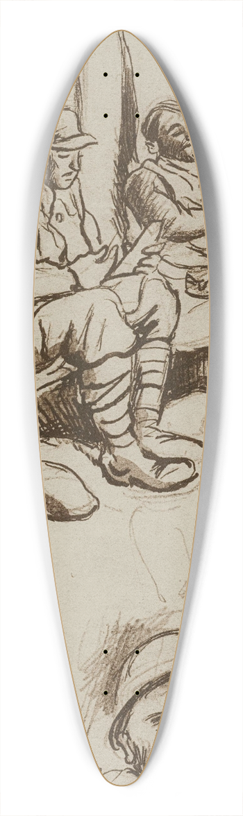 Georges Goursat (Sem) - Dans les sapes 2 39.3 inch art pintail longboard deck