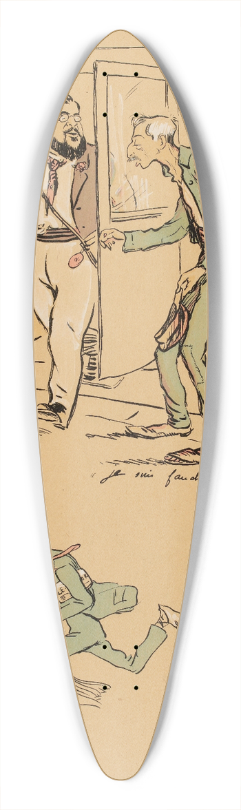 Georges Goursat (Sem) - Je suis fauch mon prince ! 39.3 inch art pintail longboard deck