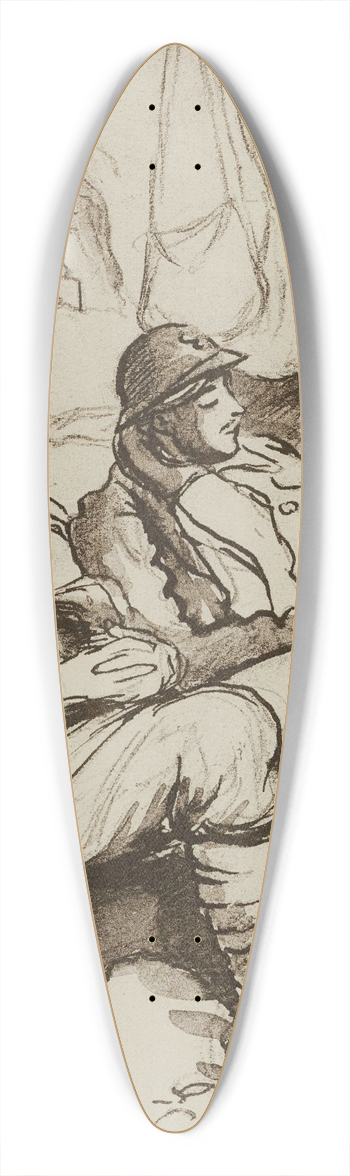 Georges Goursat (Sem) - La sape 39.3 inch art pintail longboard deck