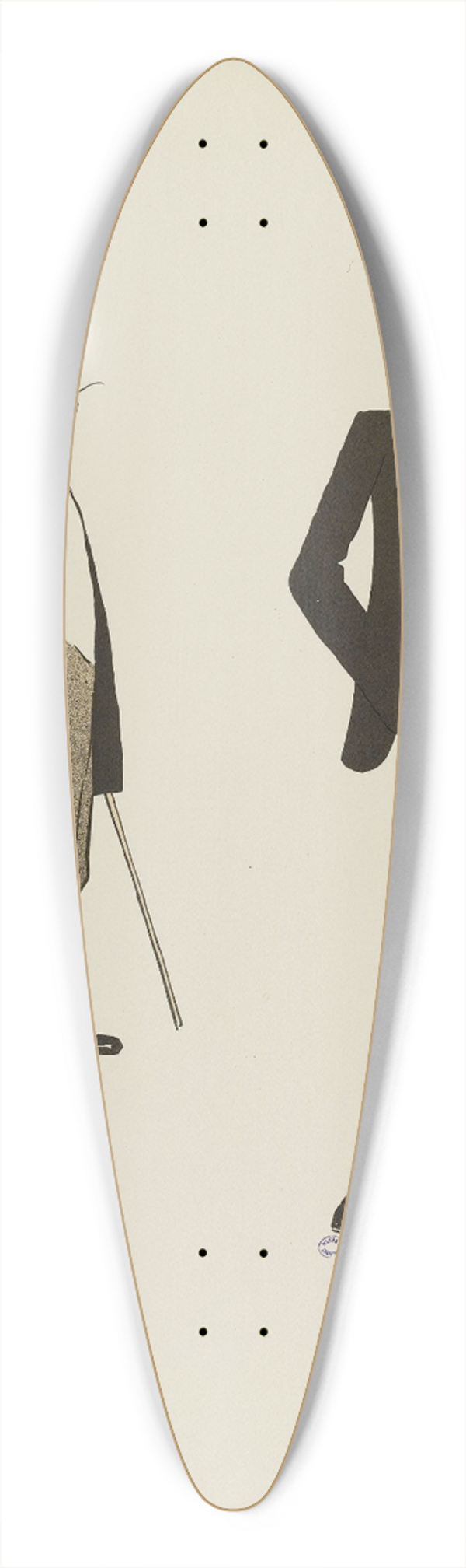 Georges Goursat (Sem) - Le duc de Chartres et le baron Henckel de Donnesmarck 39.3 inch art pintail longboard deck