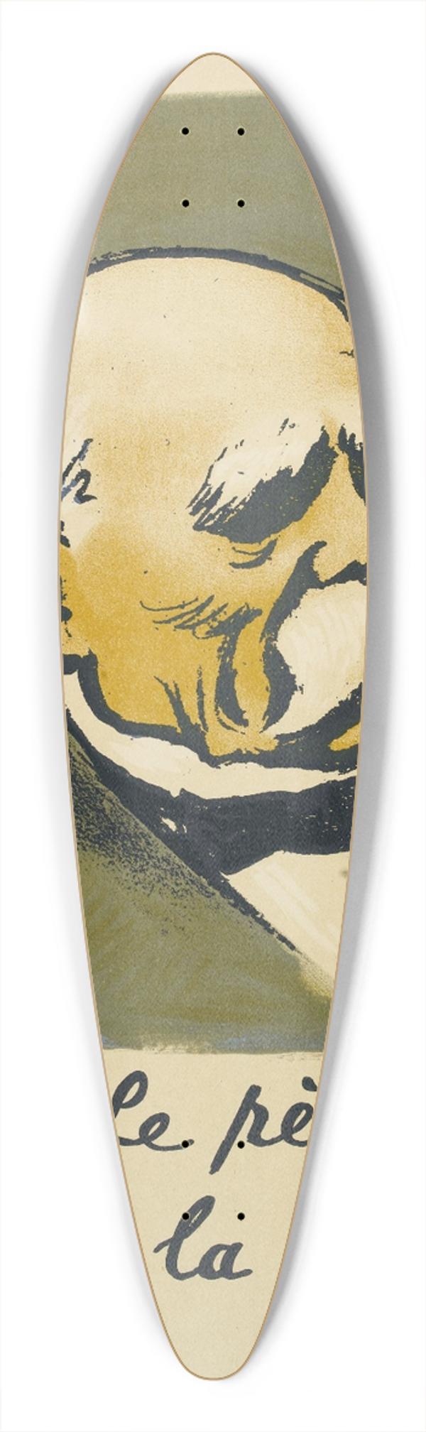 Georges Goursat (Sem) - Le pre la Victoire 39.3 inch art pintail longboard deck