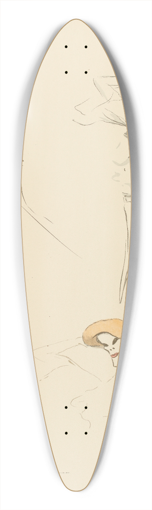 Georges Goursat (Sem) - Marthe Brands, actrice 39.3 inch art pintail longboard deck