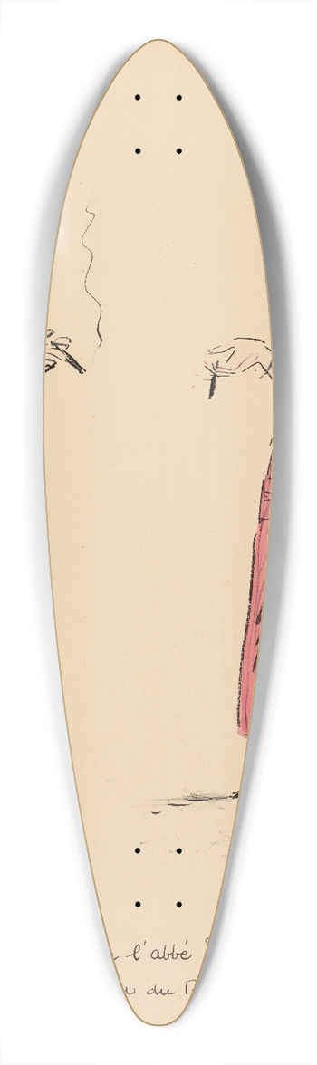 Georges Goursat (Sem) - Vous ici, monsieur labb 39.3 inch art pintail longboard deck