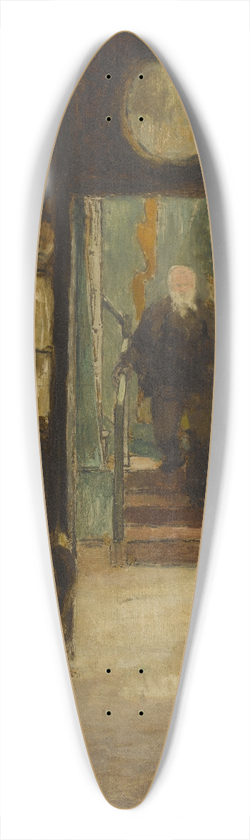 Georges Hugo - Victor Hugo descendant de son cabinet de travail  Hauteville House 39.3 inch art pintail longboard deck