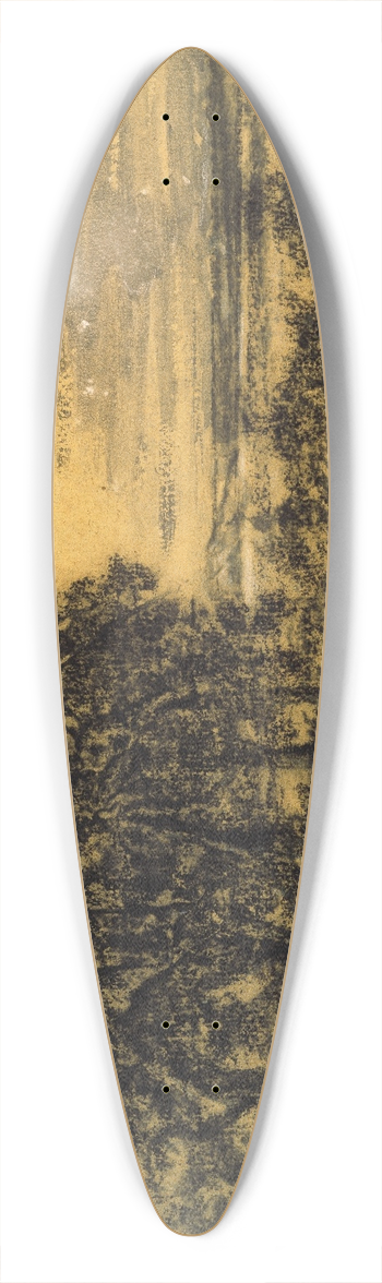 Georges Michel - Landscape 39.3 inch art pintail longboard deck