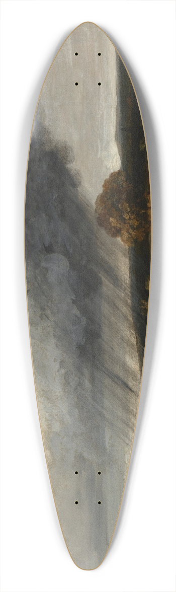 Georges Michel - The Approaching Storm 39.3 inch art pintail longboard deck