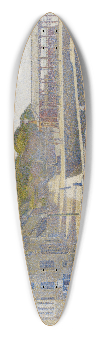 Georges Seurat - Port-en-Bessin 39.3 inch art pintail longboard deck