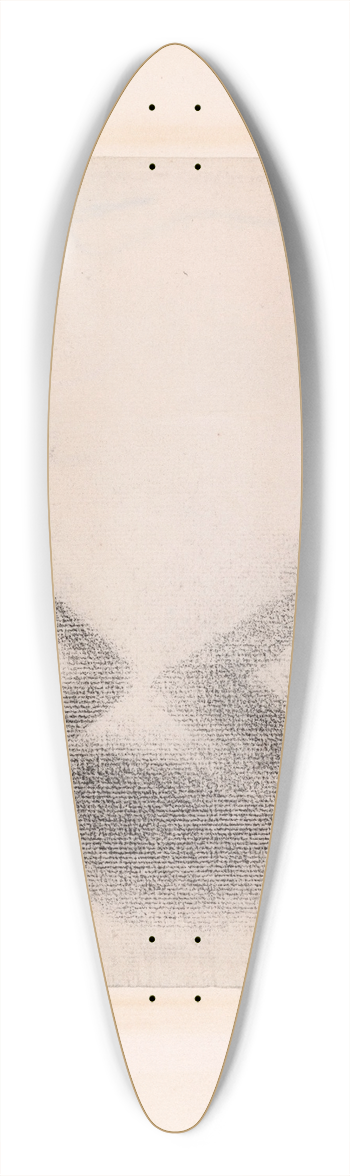 Georges Seurat - Seated Monkey 39.3 inch art pintail longboard deck