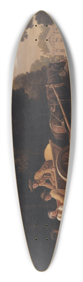 George Stubbs - Labourers 39.3 inch art pintail longboard deck