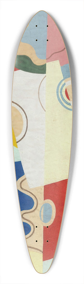 Georges Valmier - Bouquet de fleurs 39.3 inch art pintail longboard deck