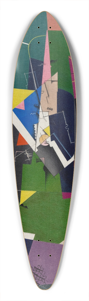 Georges Valmier - Fugue 39.3 inch art pintail longboard deck