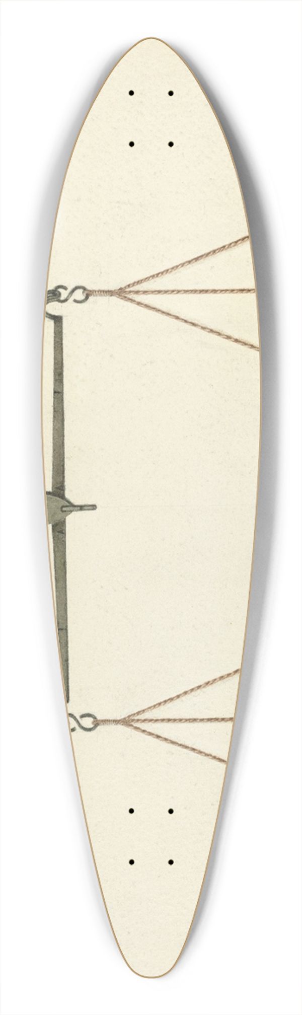 George V. Vezolles - Shaker Scales 39.3 inch art pintail longboard deck