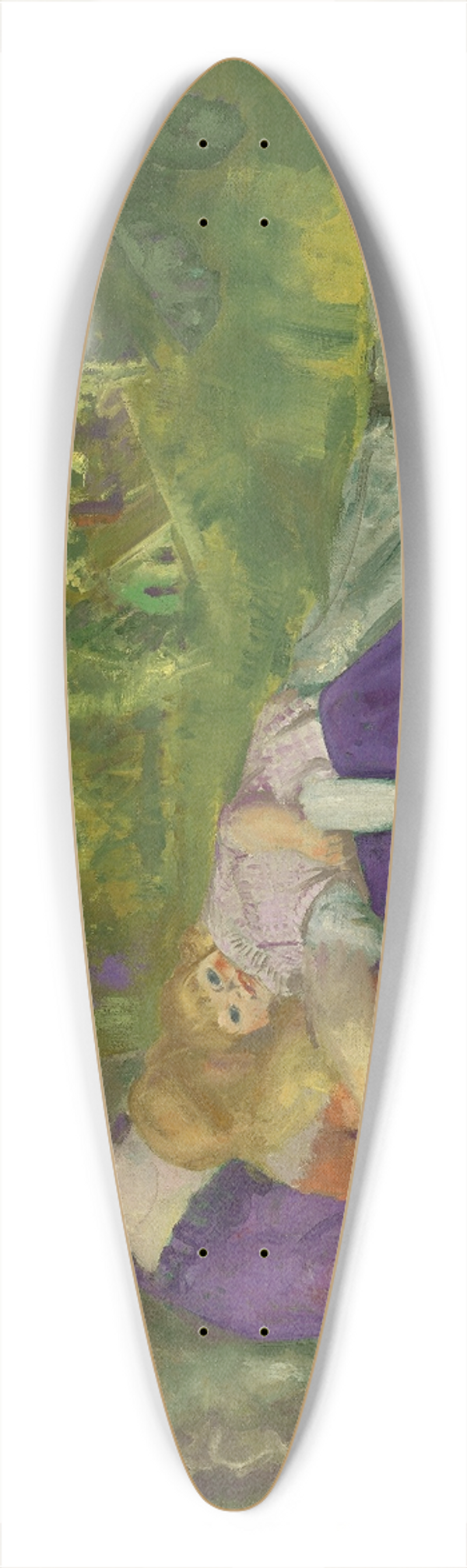 George Wesley Bellows - My Family 39.3 inch art pintail longboard deck