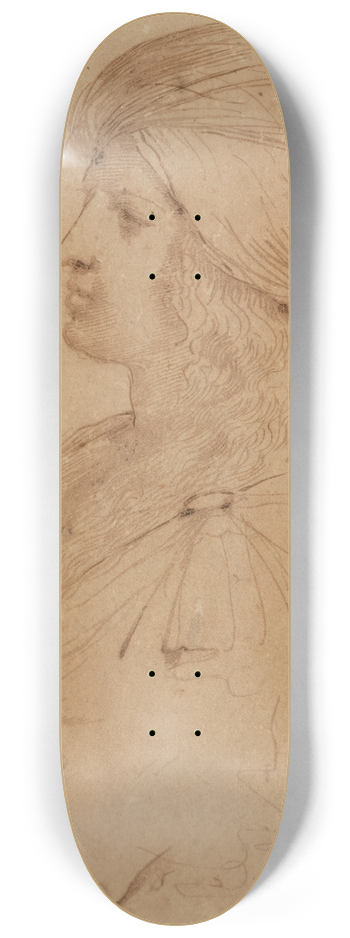 Cesare Gennari - Portrait dhomme au turban 8.25 inch art skate deck