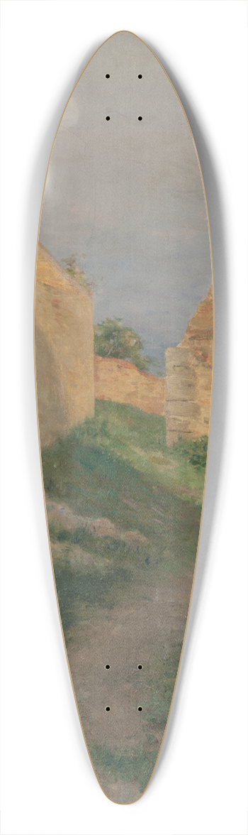Georg Pauli - The Ruins 39.3 inch art pintail longboard deck