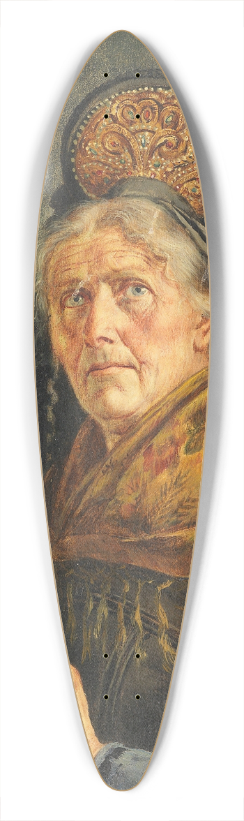 Georg Rssler - Buerin in Festtagstracht mit Korb 39.3 inch art pintail longboard deck
