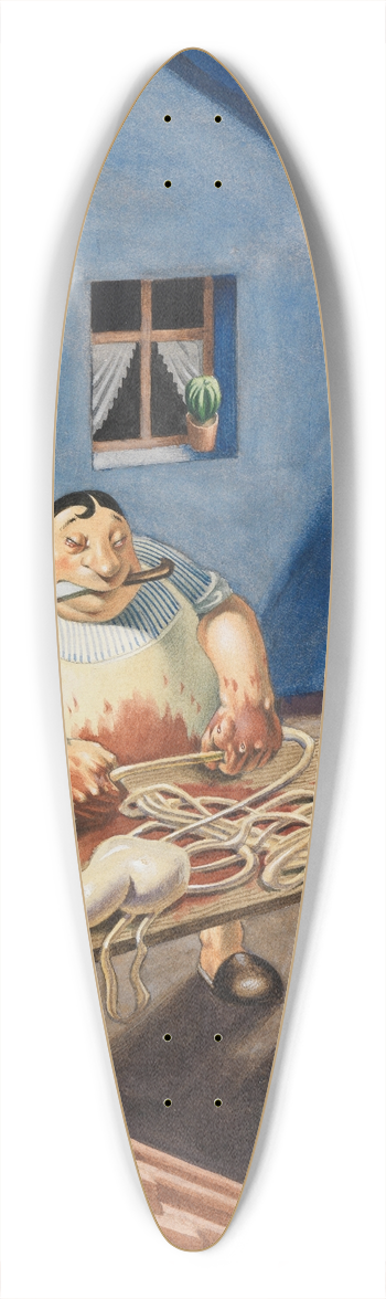 Georg Scholz - Der Metzger 39.3 inch art pintail longboard deck