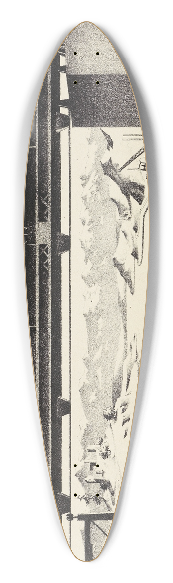 Georg Scholz - Die Herren der Welt 39.3 inch art pintail longboard deck
