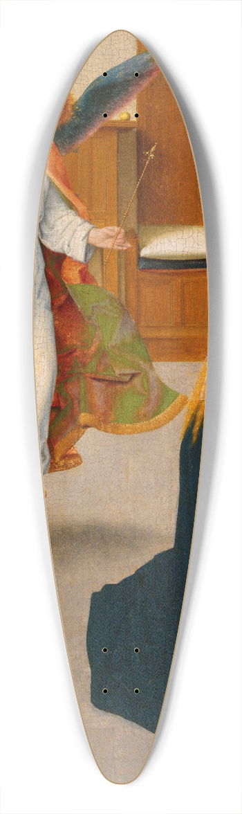Gerard David - The Annunciation 39.3 inch art pintail longboard deck