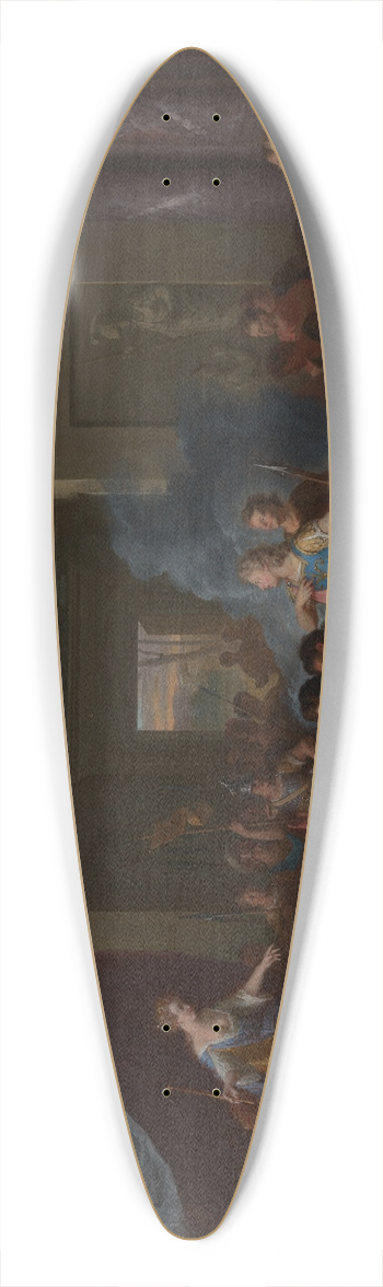 Gerard Hoet - Aeneas kommt zu Knigin Dido 39.3 inch art pintail longboard deck