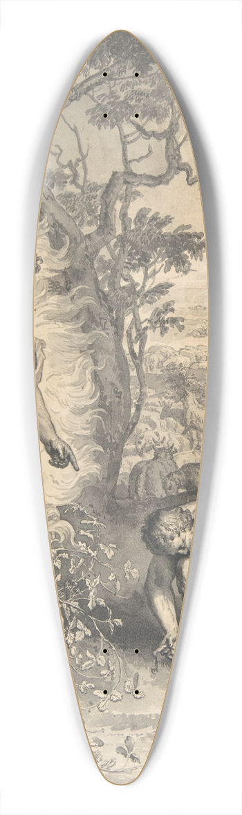 Gerard Hoet - Moses and the Burning Bush 39.3 inch art pintail longboard deck