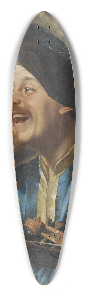 Gerard van Honthorst - A Laughing Violinist 39.3 inch art pintail longboard deck