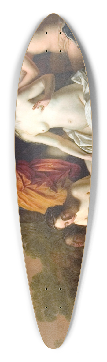 Gerard van Honthorst - Diana with her Nymphs 39.3 inch art pintail longboard deck