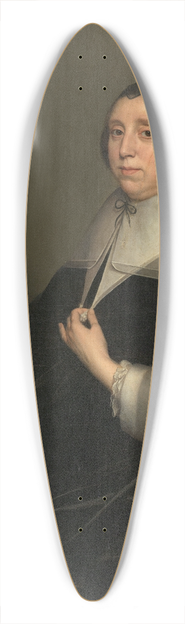 Gerard van Honthorst - Portrait of a Woman 39.3 inch art pintail longboard deck