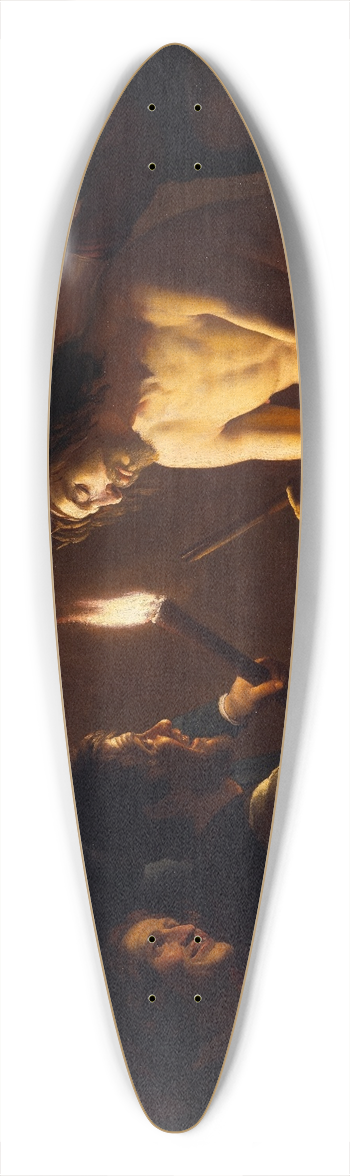 Gerard van Honthorst - The Mocking of Christ 39.3 inch art pintail longboard deck