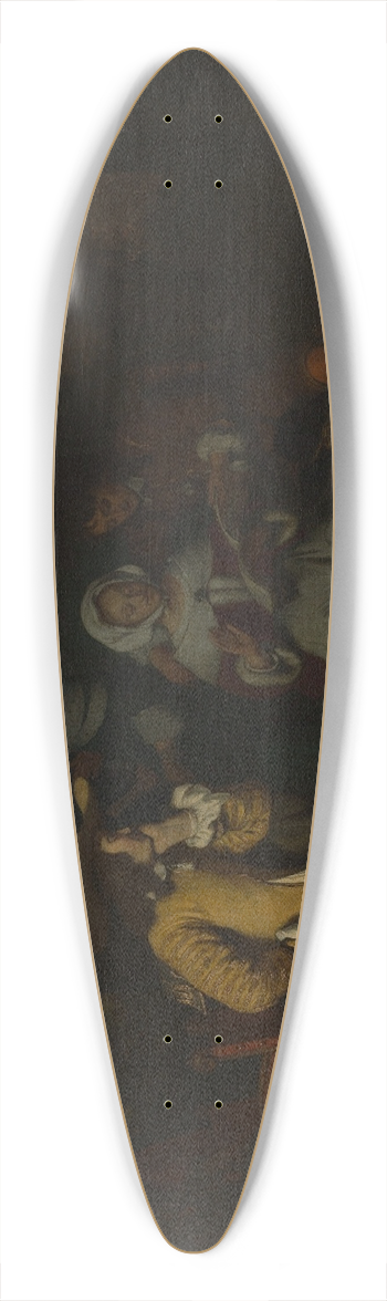 Gerbrand van den Eeckhout - A Musical Party 39.3 inch art pintail longboard deck
