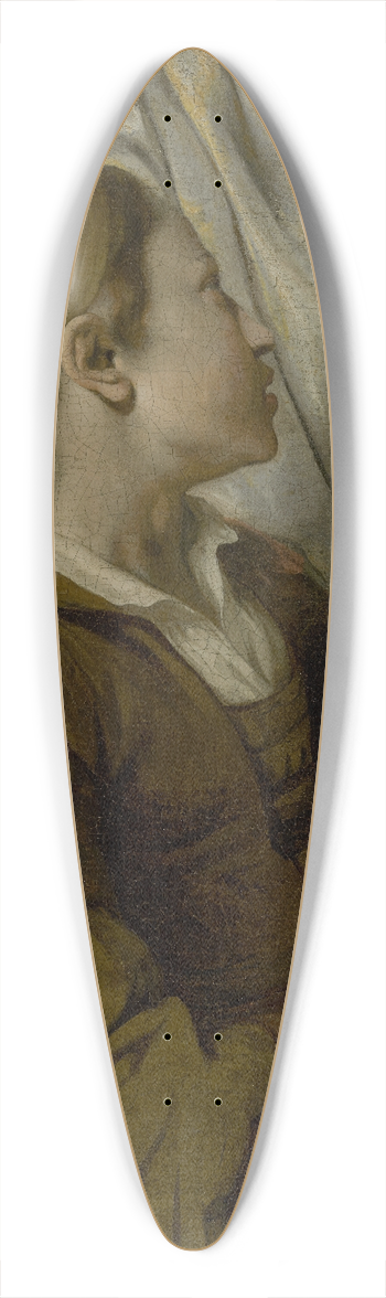 Gerbrand van den Eeckhout - Hagar Weeping 39.3 inch art pintail longboard deck