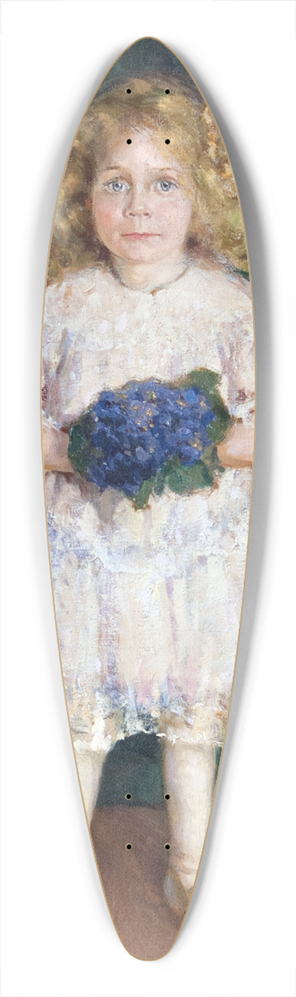 Gerda Wallander - Portrait of Inga-Maria Thiel 39.3 inch art pintail longboard deck