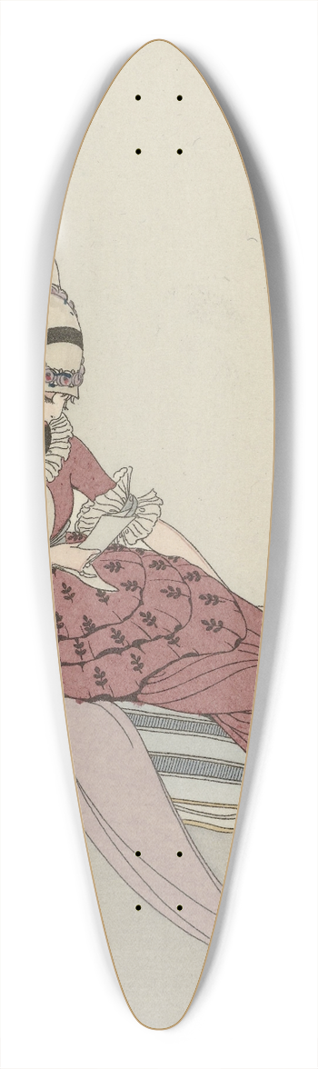 Gerda Wegener - Robe de gabardin 39.3 inch art pintail longboard deck