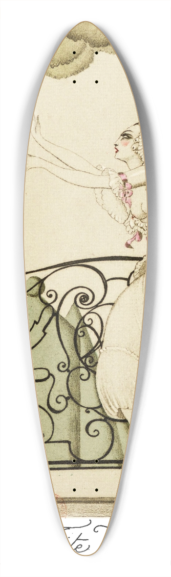 Gerda Wegener - Sur talons rouges pl 02 39.3 inch art pintail longboard deck