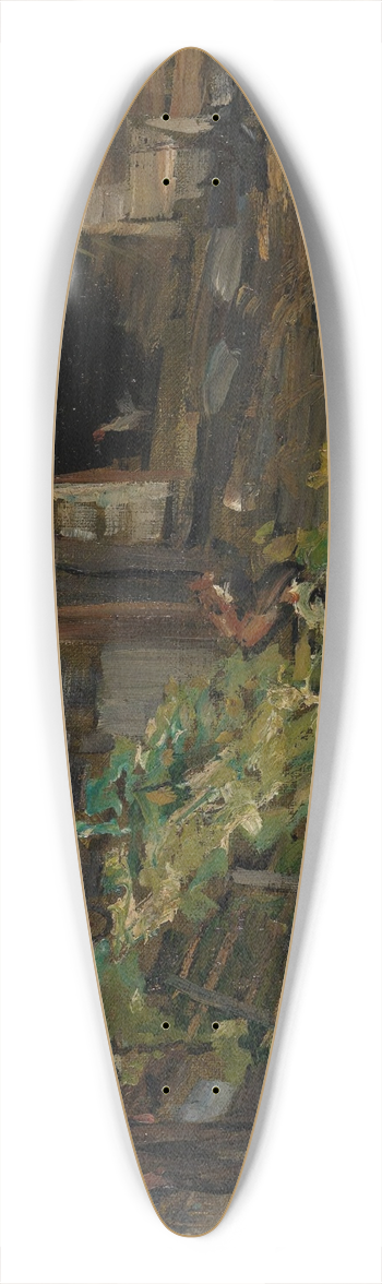 Gerhard Munthe - The Sledge 39.3 inch art pintail longboard deck
